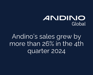 Imagen de Andino´s sales grew by more than 26% in the 4th quarter 2024