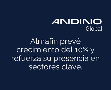 Imagen de Almafin prevé crecimiento del 10% y refuerza su presencia en sectores clave.