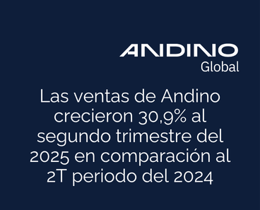 Imagen de Las ventas de Andino crecieron 30,9% en el 2T 2025 frente al 2T 2024.
